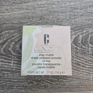 CLINIQUE‎ ~ STAY-MATTE SHEER PRESSED POWDER ~  11 Stay Brandy(d)